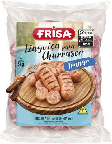 Embalagem Frisa: Linguiça de frango
