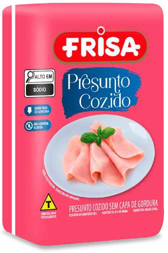 Embalagem presunto cozido Frisa