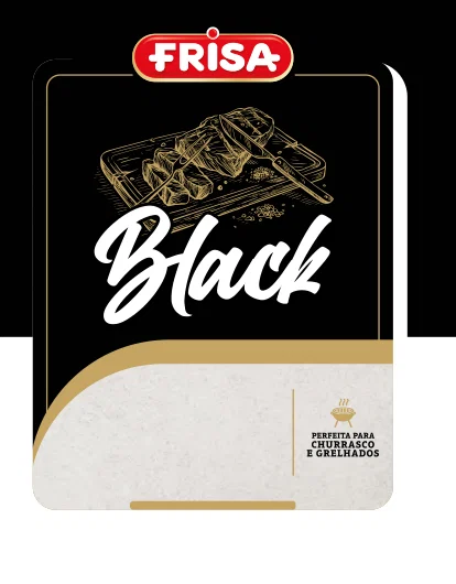 Identidade original da linha black no catálogo Frisa